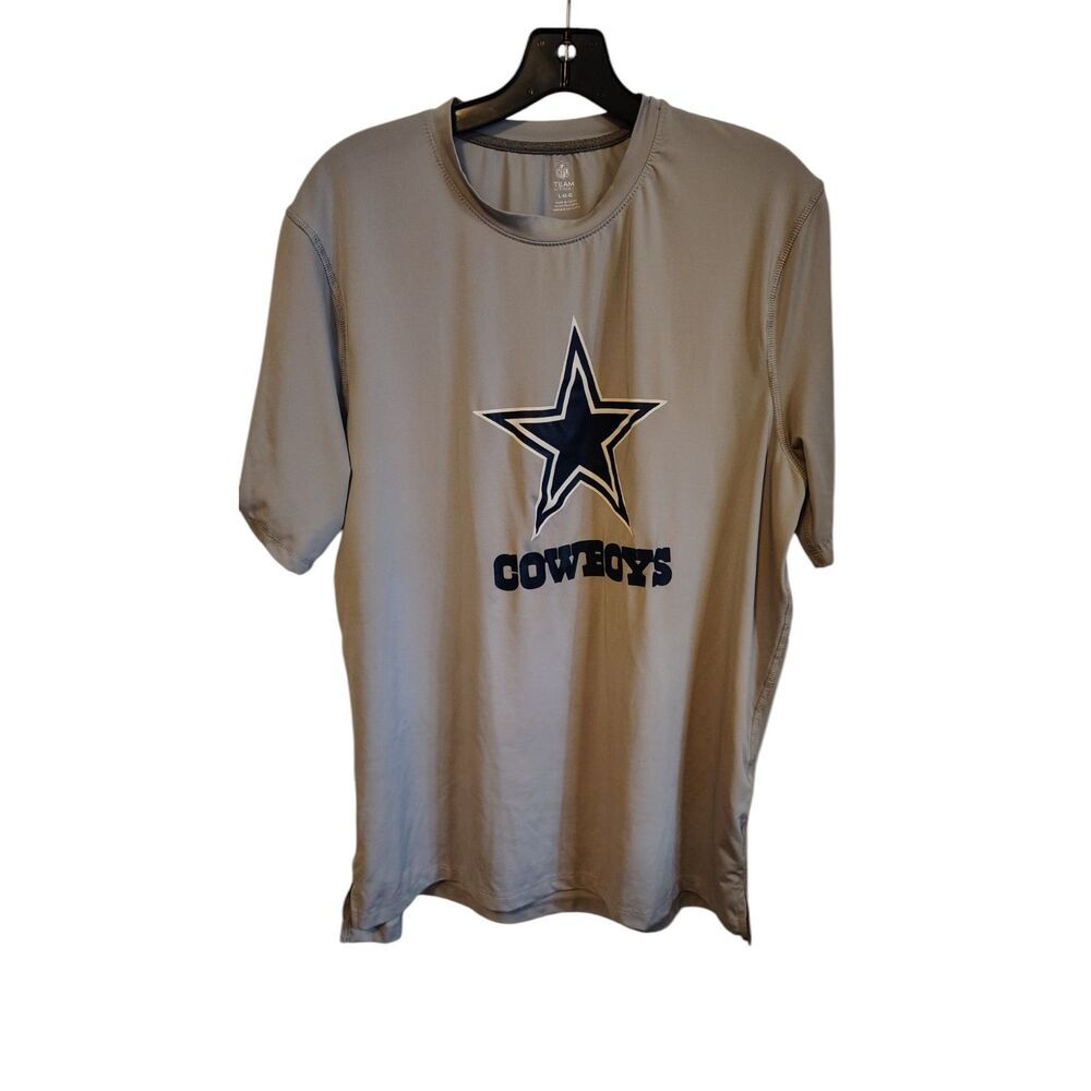 NFL Grey Cowboys logo crew neck